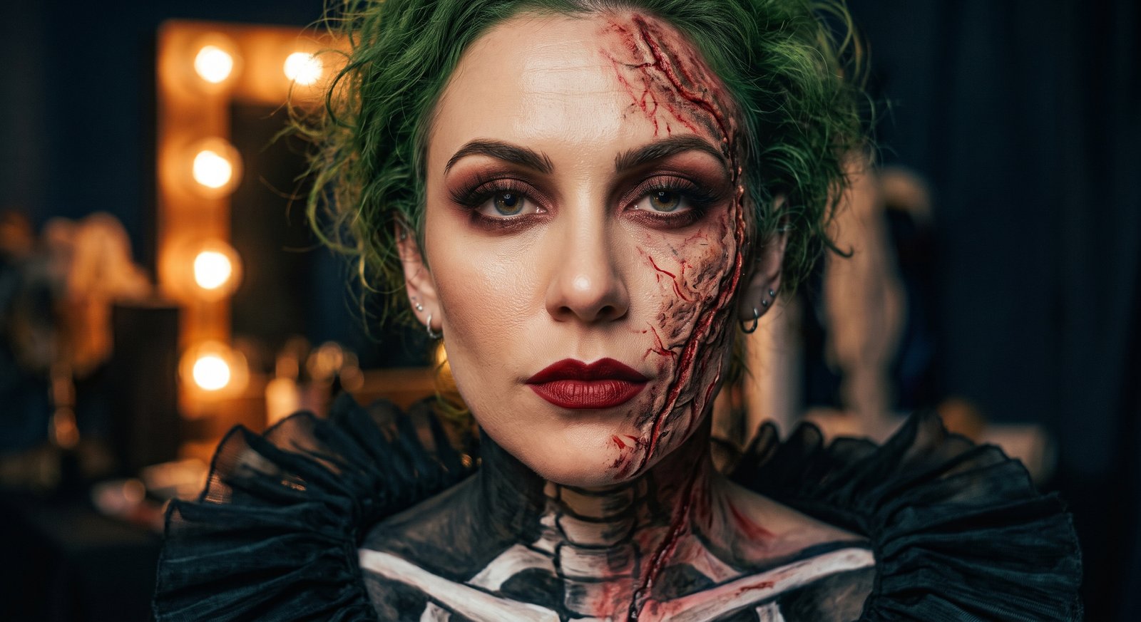 Maquillaje de enfermera herida